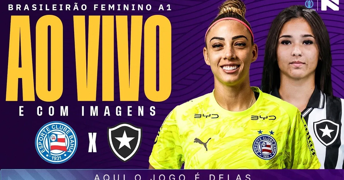 AO VIVO: Botafogo visita o Bahia buscando deixar a lanterna do Brasileirão Feminino