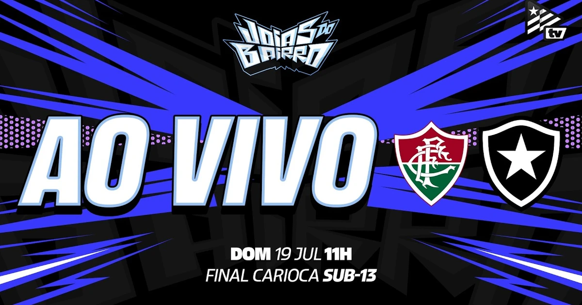 AO VIVO | Botafogo enfrenta o Fluminense na final do Campeonato Carioca Sub-13