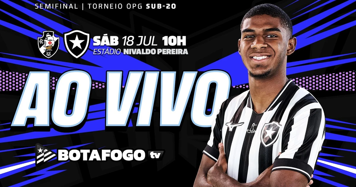 Assista AO VIVO: Botafogo enfrenta o Vasco no primeiro jogo das semifinais do OPG Sub-20