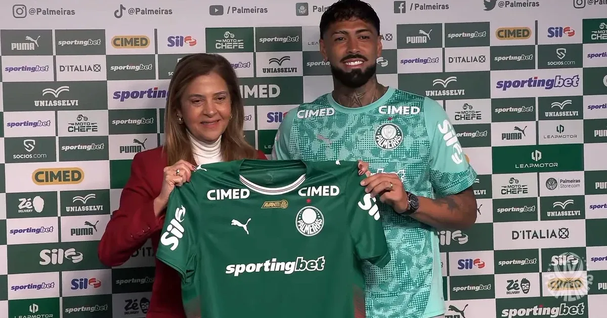 Barboza se apresenta ao Palmeiras e fala de saída do Botafogo: ‘Clube precisava de dinheiro para pagar salários. Gosto de me sentir valorizado, por isso estou aqui’