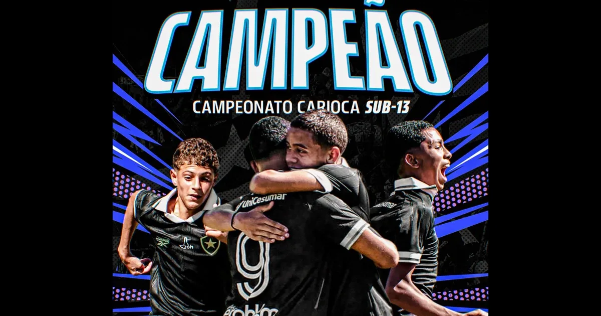 Botafogo vence Fluminense em Xerém, fatura o Carioca Sub-13 e leva o sétimo título consecutivo
