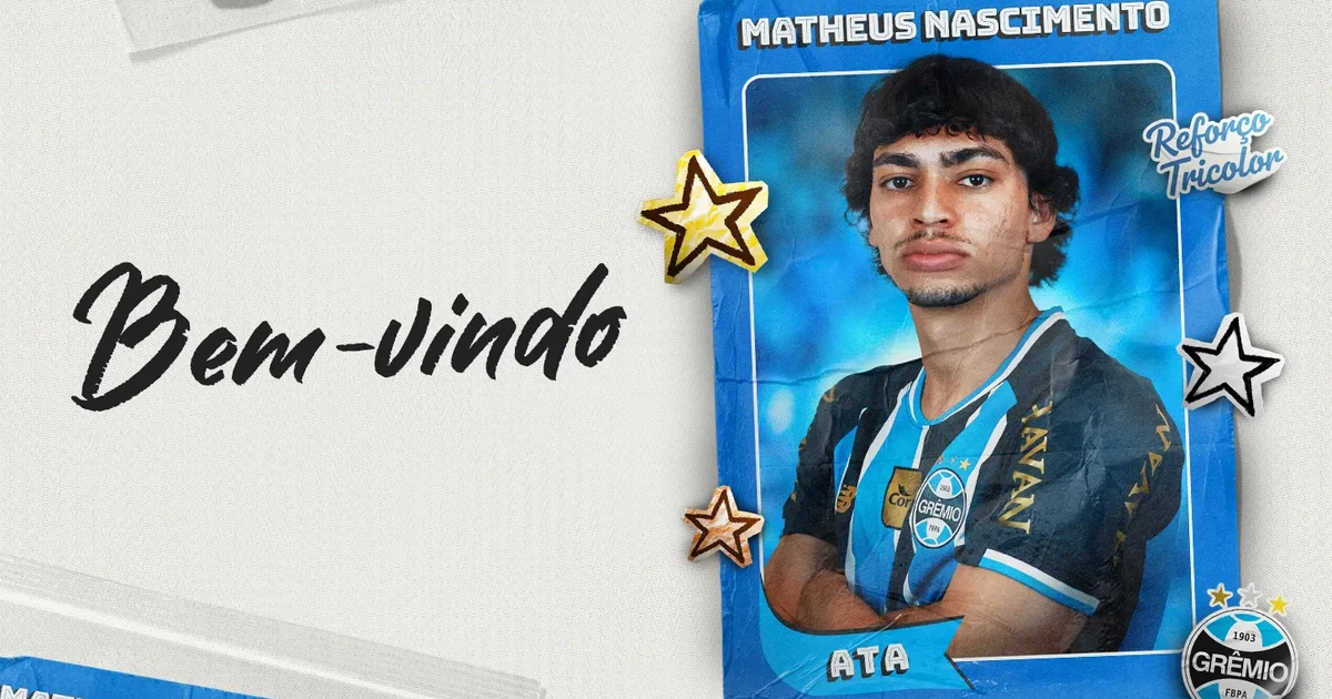 Ex-Botafogo, Matheus Nascimento é anunciado como reforço do Grêmio