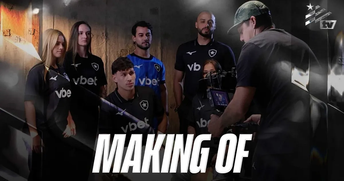 VÍDEO: Botafogo divulga making of do lançamento da nova camisa preta da Mizuno